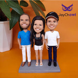 Load image into Gallery viewer, Customized 3-Person Figurine